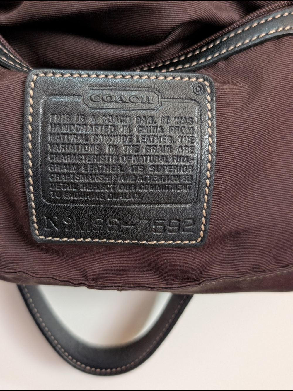 Vintage Y2K Coach Hamptons Leather Buckle Hobo - Picture 7 of 10